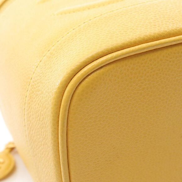Chanel Calfskin Yellow Handbags - Picture 8 of 9